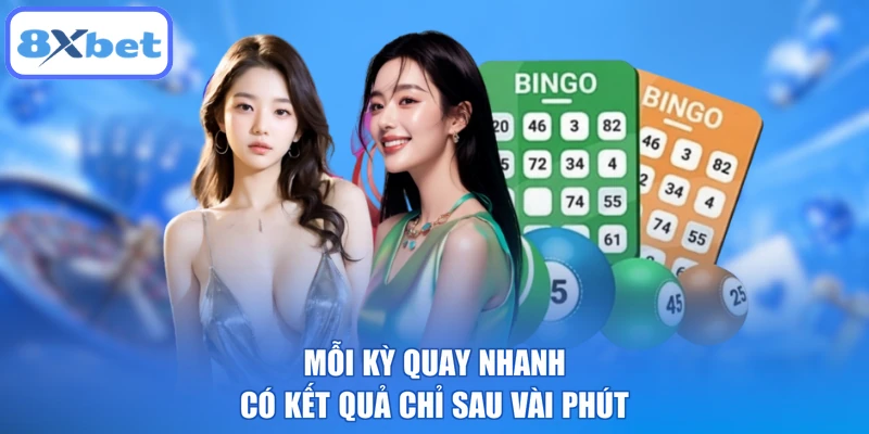 Mỗi kỳ quay nhanh có kết quả chỉ sau vài phút