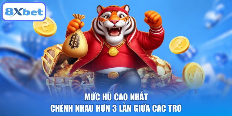 Mức hũ cao nhất chênh nhau hơn 3 lần giữa các trò