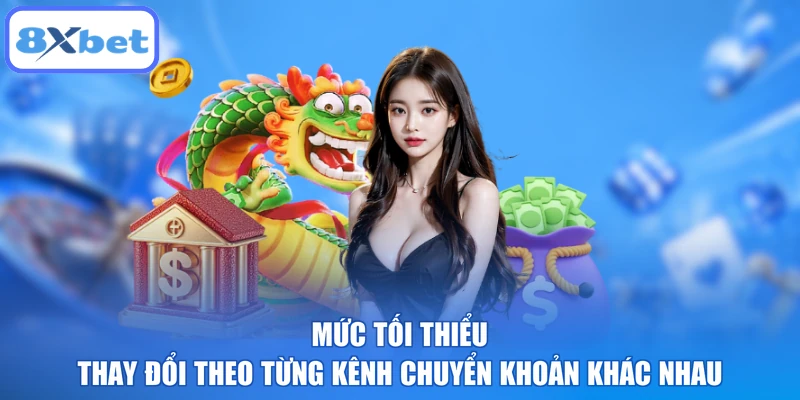 Mức tối thiểu thay đổi theo từng kênh chuyển khoản khác nhau